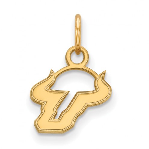 South Florida Bulls NCAA Sterling Silver Gold Plated Extra Small Pendant