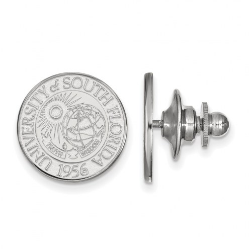 South Florida Bulls Sterling Silver Crest Lapel Pin