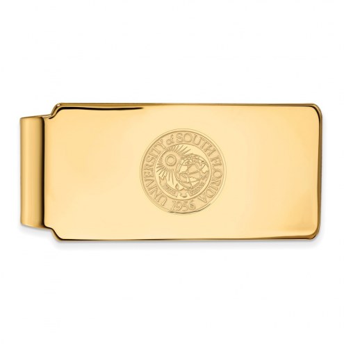 South Florida Bulls Sterling Silver Gold Plated Crest Money Clip