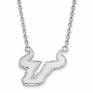South Florida Bulls Sterling Silver Large Pendant Necklace