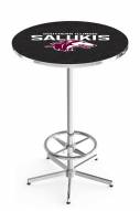 Southern Illinois Salukis Chrome Bar Table with Foot Ring