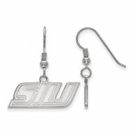 Southern Illinois Salukis Sterling Silver Extra Small Dangle Earrings