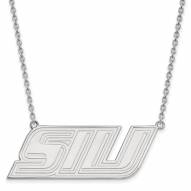 Southern Illinois Salukis Sterling Silver Large Pendant Necklace