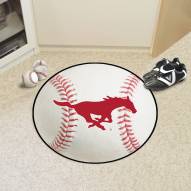 Southern Methodist Mustangs Baseball Rug