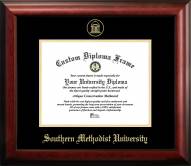 Southern Methodist Mustangs Gold Embossed Diploma Frame