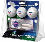 Southern Methodist Mustangs Golf Ball Gift Pack with Kool Tool