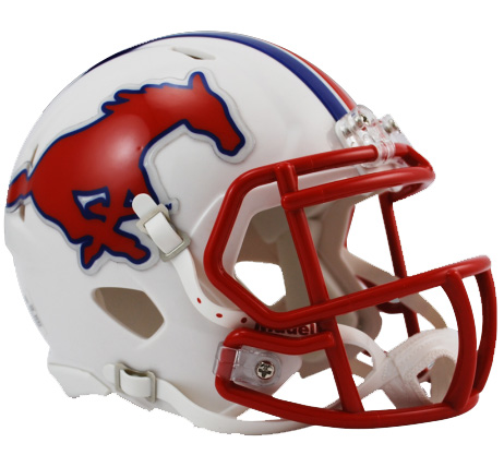 Southern Methodist Mustangs Riddell Speed Mini Collectible Football Helmet