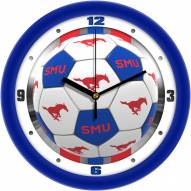 Southern Methodist Mustangs Soccer Wall Clock