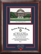 Southern Methodist Mustangs Spirit Graduate Diploma Frame