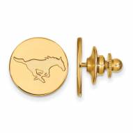 Southern Methodist Mustangs Sterling Silver Gold Plated Tie Tac