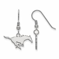 Southern Methodist Mustangs Sterling Silver Small Dangle Earrings