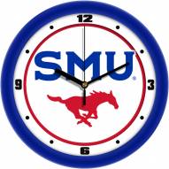 Southern Methodist Mustangs Traditional Wall Clock