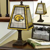 Southern Mississippi Golden Eagles Art Glass Table Lamp