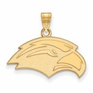 Southern Mississippi Golden Eagles Sterling Silver Gold Plated Small Pendant