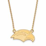 Southern Mississippi Golden Eagles Sterling Silver Gold Plated Small Pendant Necklace