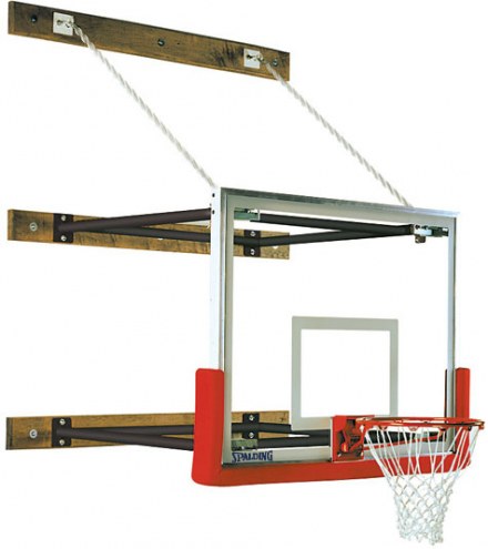 Spalding Wall Braced Stationary Basketball Hoop Backstop