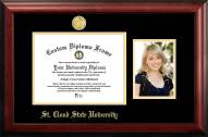 St. Cloud State Huskies Gold Embossed Diploma Frame with Portrait