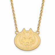 St. Cloud State Huskies Sterling Silver Gold Plated Large Pendant Necklace