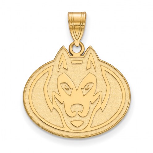 St. Cloud State Huskies Sterling Silver Gold Plated Large Pendant
