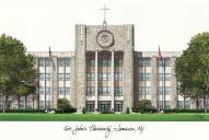 St. John's Red Storm Campus Images Lithograph