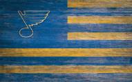 St. Louis Blues 11" x 19" Distressed Flag Sign