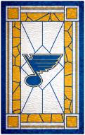 St. Louis Blues 11" x 19" Stained Glass Sign