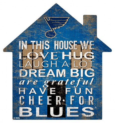 St. Louis Blues 12&quot; House Sign