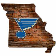 St. Louis Blues 12" Roadmap State Sign