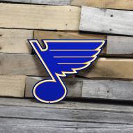 St. Louis Blues 12" Steel Logo Sign
