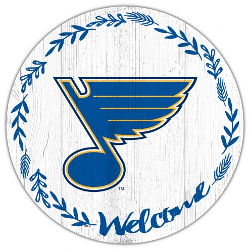 St. Louis Blues  12&quot; Welcome Circle Sign