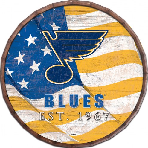 St. Louis Blues  16&quot; Flag Barrel Top
