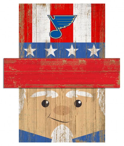 St. Louis Blues 19&quot; x 16&quot; Patriotic Head