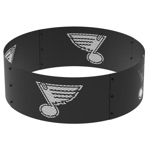 St. Louis Blues 36&quot; Round Steel Fire Ring