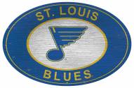 St. Louis Blues 46" Heritage Logo Oval Sign