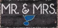 St. Louis Blues 6" x 12" Mr. & Mrs. Sign