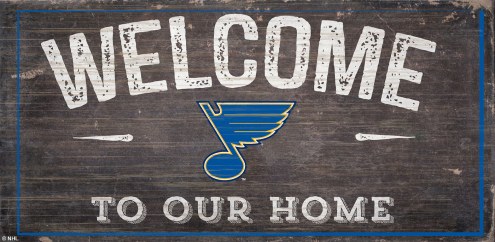 St. Louis Blues 6&quot; x 12&quot; Welcome Sign