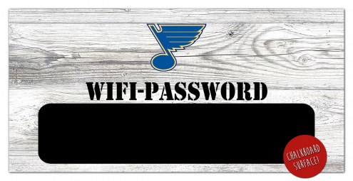 St. Louis Blues  6&quot; x 12&quot; Wifi Password Sign