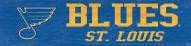 St. Louis Blues 6" x 24" Team Name Sign