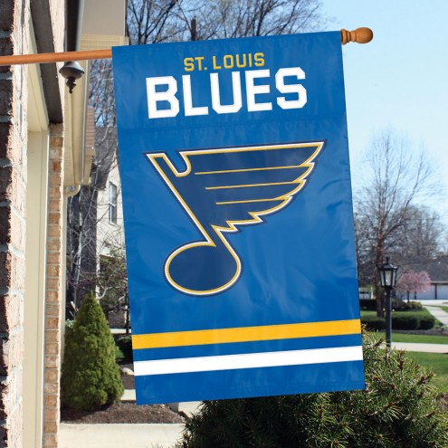 St. Louis Blues Applique Banner Flag