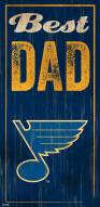 St. Louis Blues Best Dad Sign