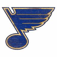 St. Louis Blues Distressed Logo Cutout Sign