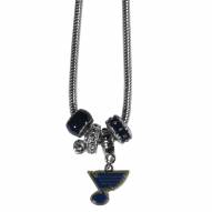 St. Louis Blues Euro Bead Necklace