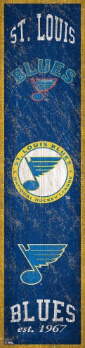 St. Louis Blues Heritage Banner Vertical Sign