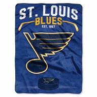 St. Louis Blues Inspired Plush Raschel Blanket