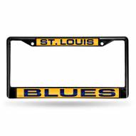 St. Louis Blues Laser Black License Plate Frame