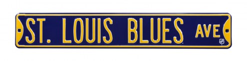 St Louis Blues NHL Authentic Street Sign