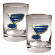St. Louis Blues NHL Rocks Glass - Set of 2