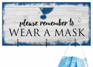 St. Louis Blues Please Wear Your Mask Sign