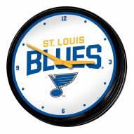 St. Louis Blues Retro Lighted Wall Clock