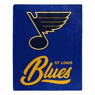 St. Louis Blues Signature Raschel Throw Blanket
